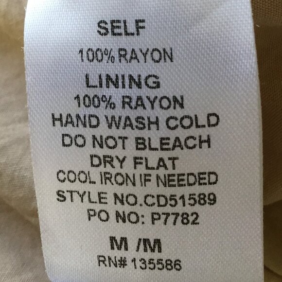 Mainstrip Tiered Rayon Maxi Dress m - Picture 7 of 9